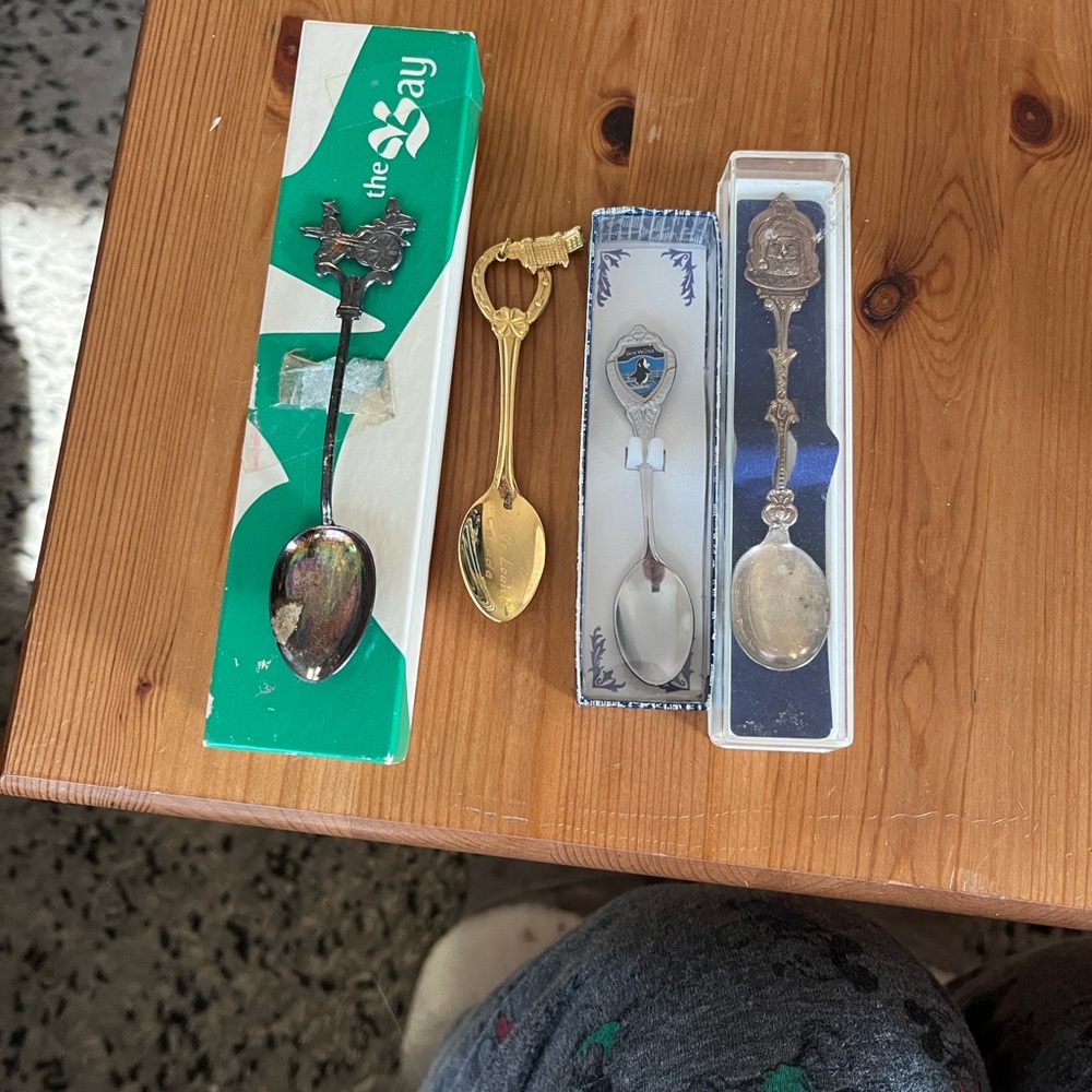 Gold and Silver Collectible Spoons Set